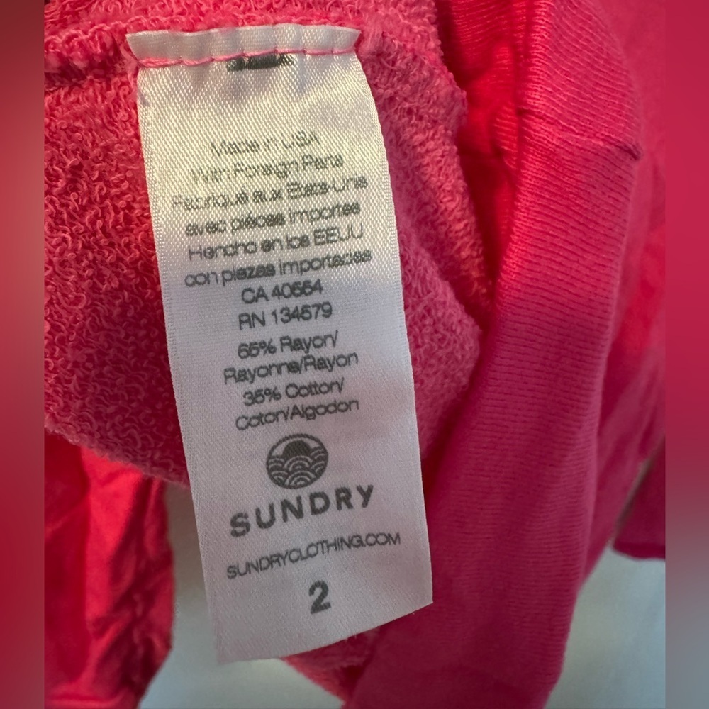 Sundry basic pink hoodie - Picture 5 of 6